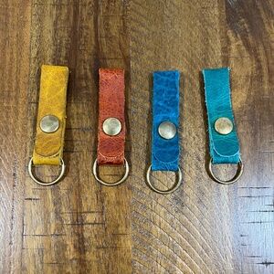 EUC KMM&Co. Basic Leather Key Chain Set of Four